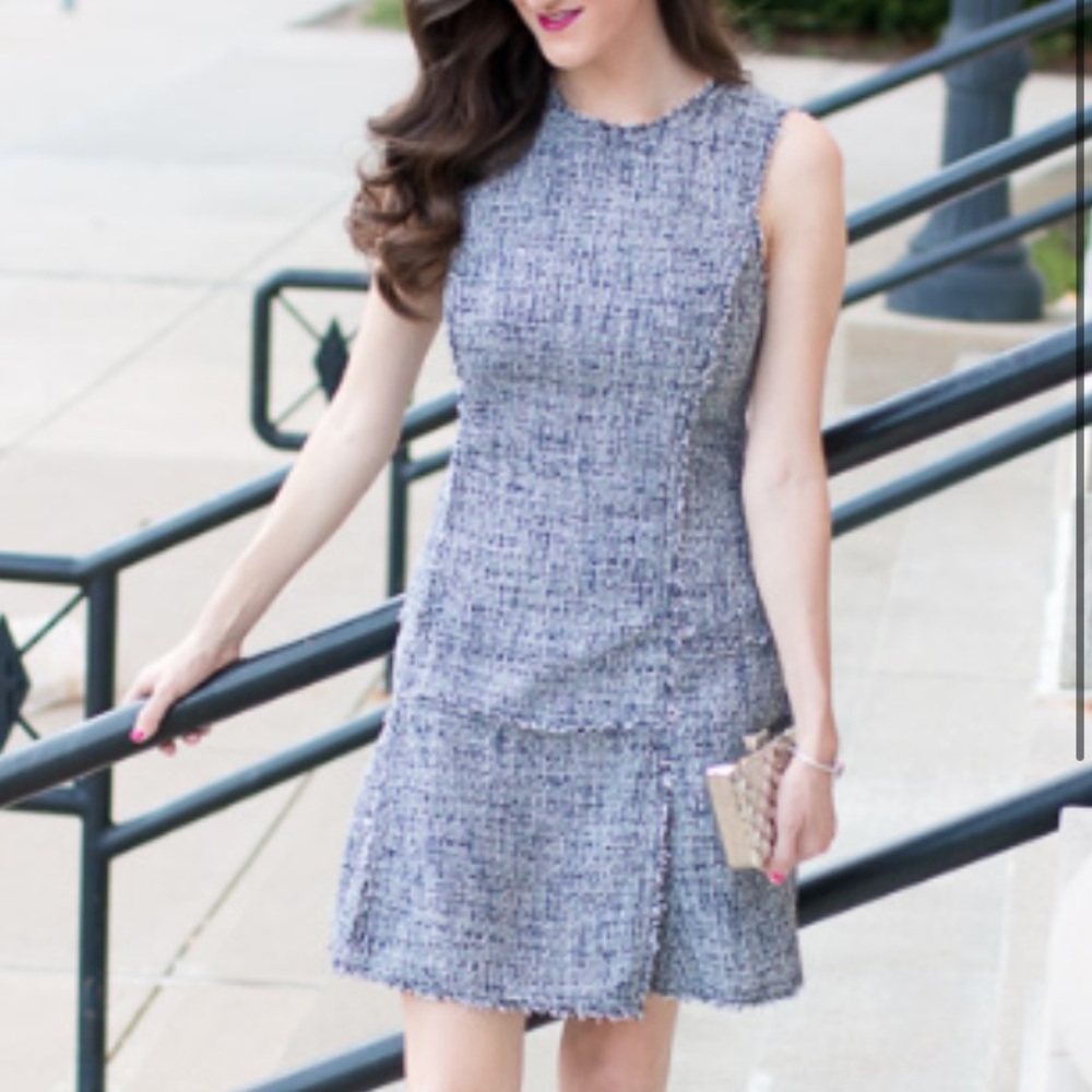 Banana Republic Tweed Fit And Flare Dress- 14